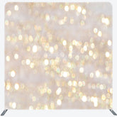 Lofaris White Gold Light Bokeh Square Double-Sided Backdrop